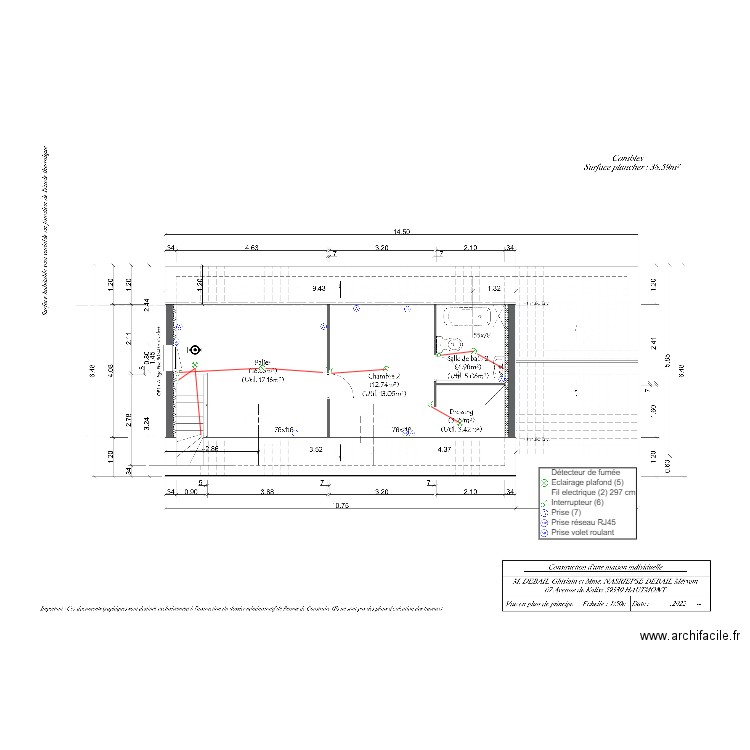 DEBAIL ETAGE. Plan de 0 pièce et 0 m2