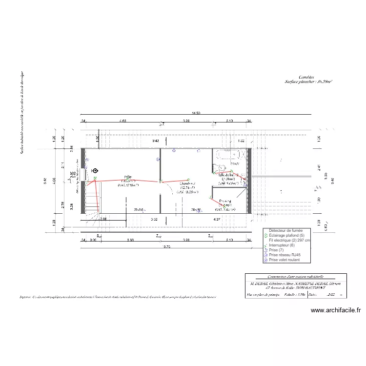 DEBAIL ETAGE. Plan de 