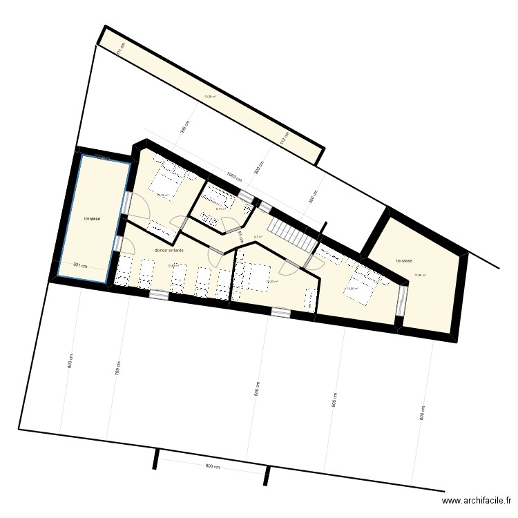étage du 3 et 12 juin 2021 plan 2 étage De mimi ok . Plan de 9 pièces et 121 m2
