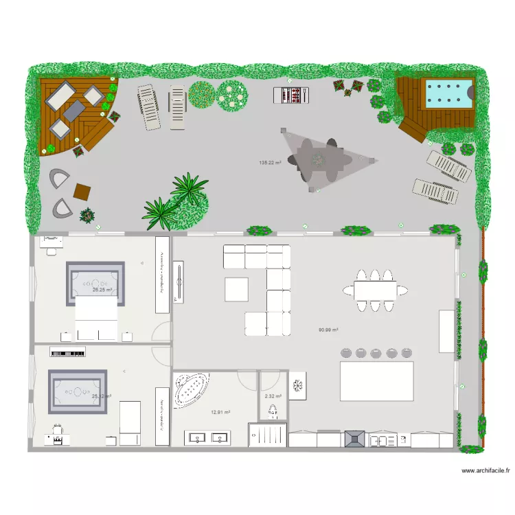 plan jardin. Plan de 