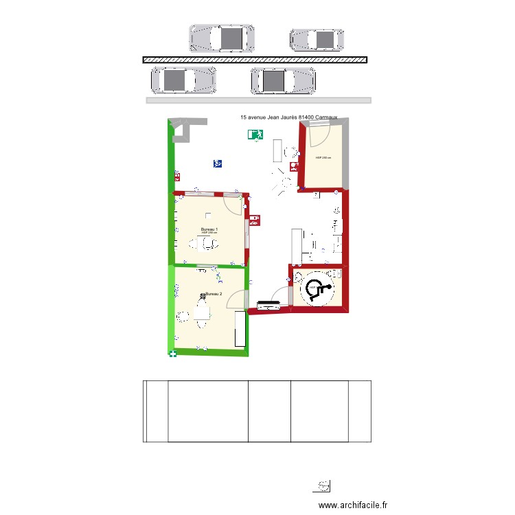 plan commerce bailleur capilari touzani 33. Plan de 4 pièces et 29 m2