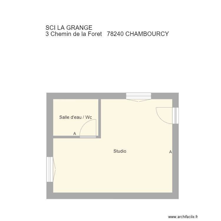 780807495-CHAMBOURCY-SCILAGRANGE-CROQUIS. Plan de 2 pièces et 17 m2