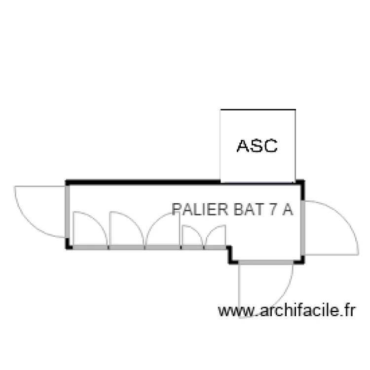 PALIER BAT 7 A PC SAINT MAURICE. Plan de 