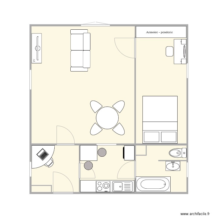 turover. Plan de 0 pièce et 0 m2