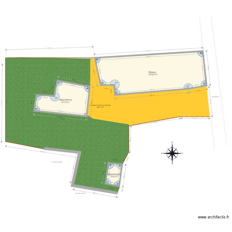 plan de masse 401 Villatte 44520 Issé 2. Plan de 0 pièce et 0 m2