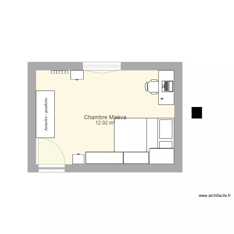 Chambre Maéva. Plan de Chambre Maéva. Plan de