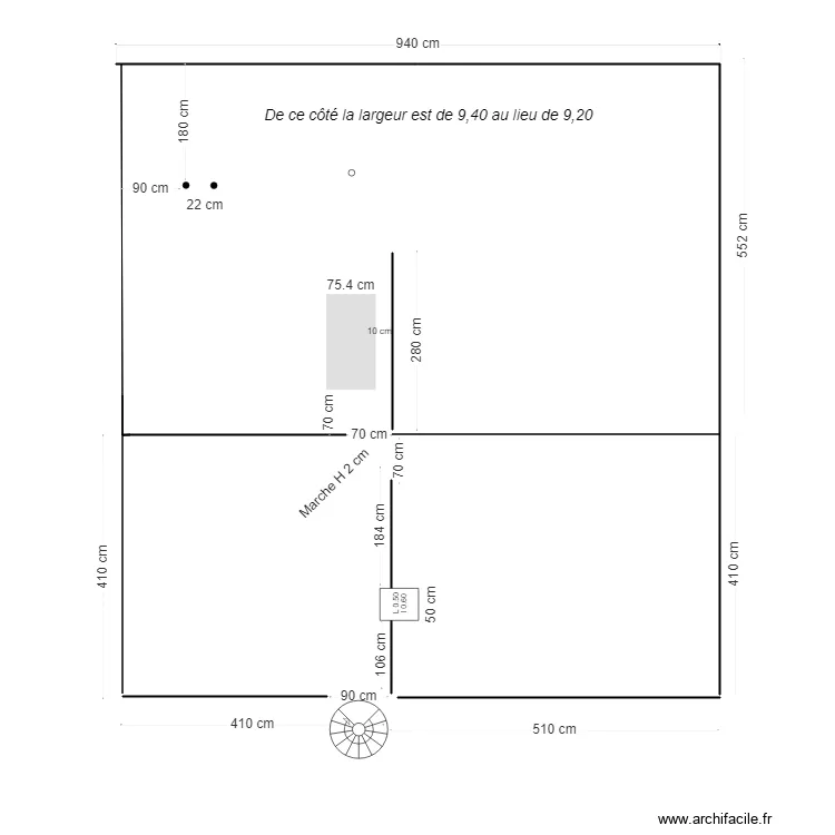1378 Chemin des esp&egrave;ces 1er &eacute;tage NEW. Plan de 