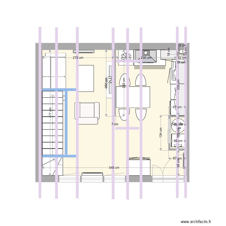 plan appartement origine RdC. Plan de 0 pièce et 0 m2