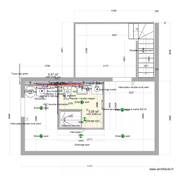 sainte-cluque. Plan de 