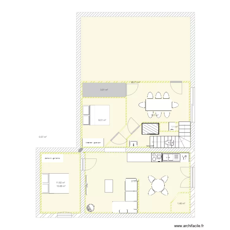 sous sol sof meuble. Plan de 