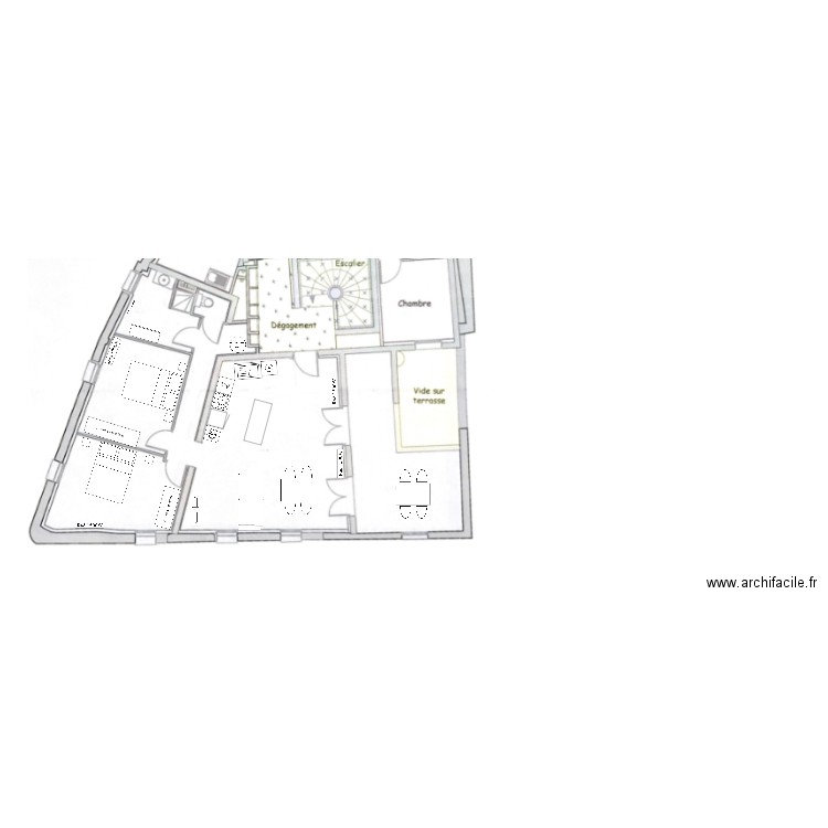 T3 terrasse. Plan de 0 pièce et 0 m2