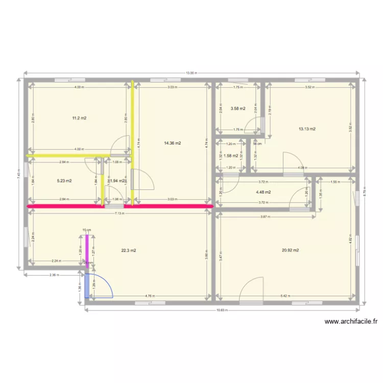 REZ de CHAUSSEE 1. Plan de 