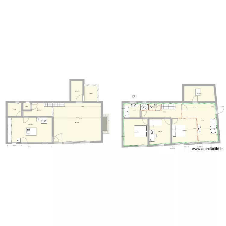 petite maison 3 2 22 &eacute;tage 1 option 3. Plan de 