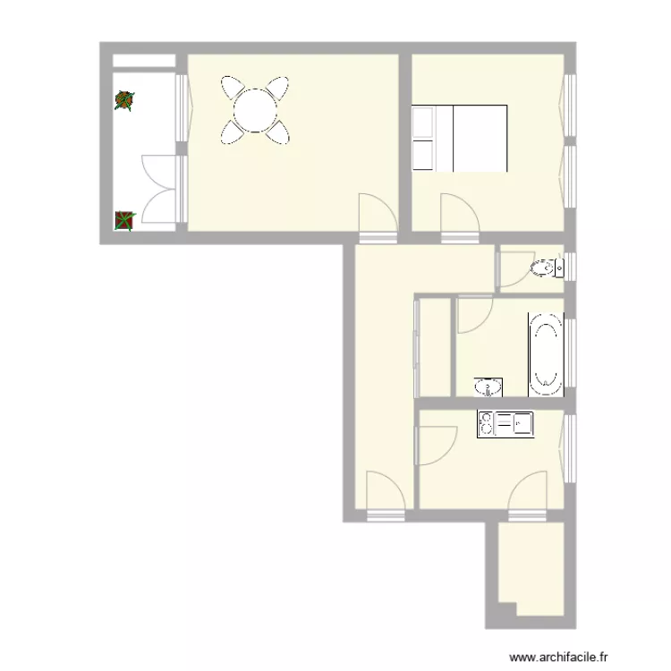 80 philippe Auguste MOREAU. Plan de 