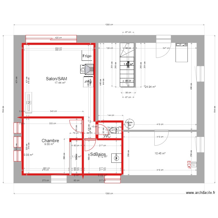 maison petit bois. Plan de 0 pièce et 0 m2