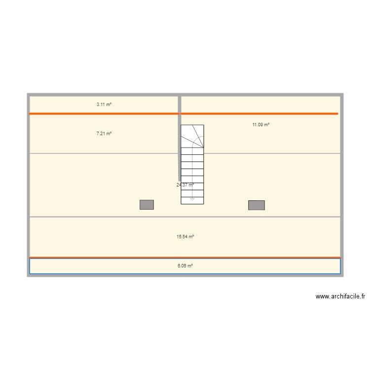 GRENIER. Plan de 0 pièce et 0 m2