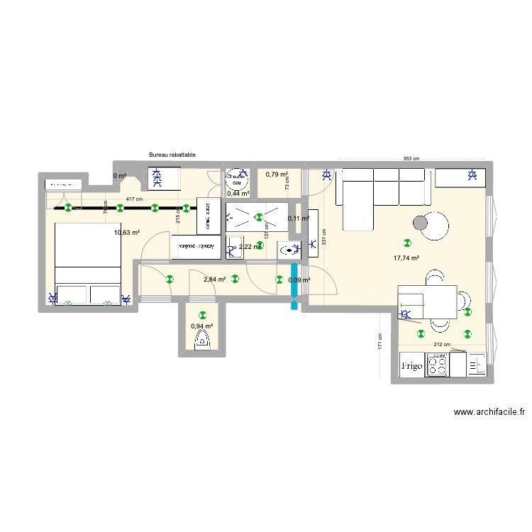 Voltaire 7. Plan de 0 pièce et 0 m2