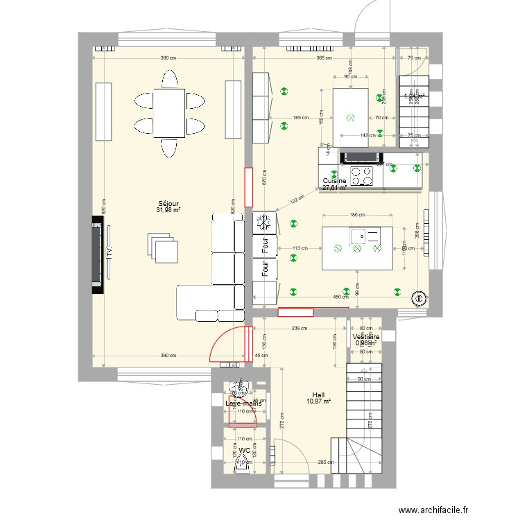 Maison Résistance V11b. Plan de 40 pièces et 379 m2