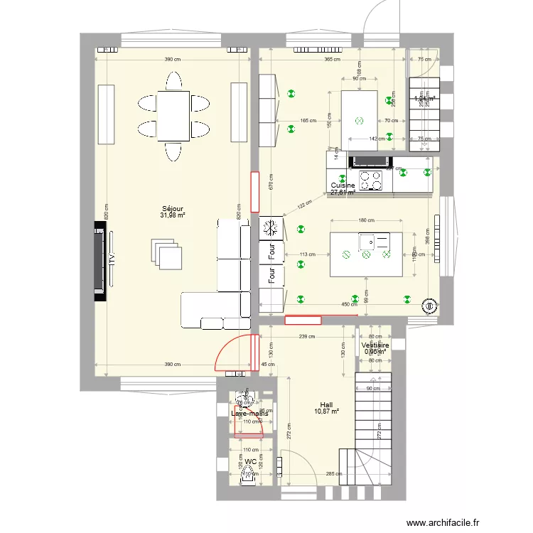Maison R&eacute;sistance V11b. Plan de 