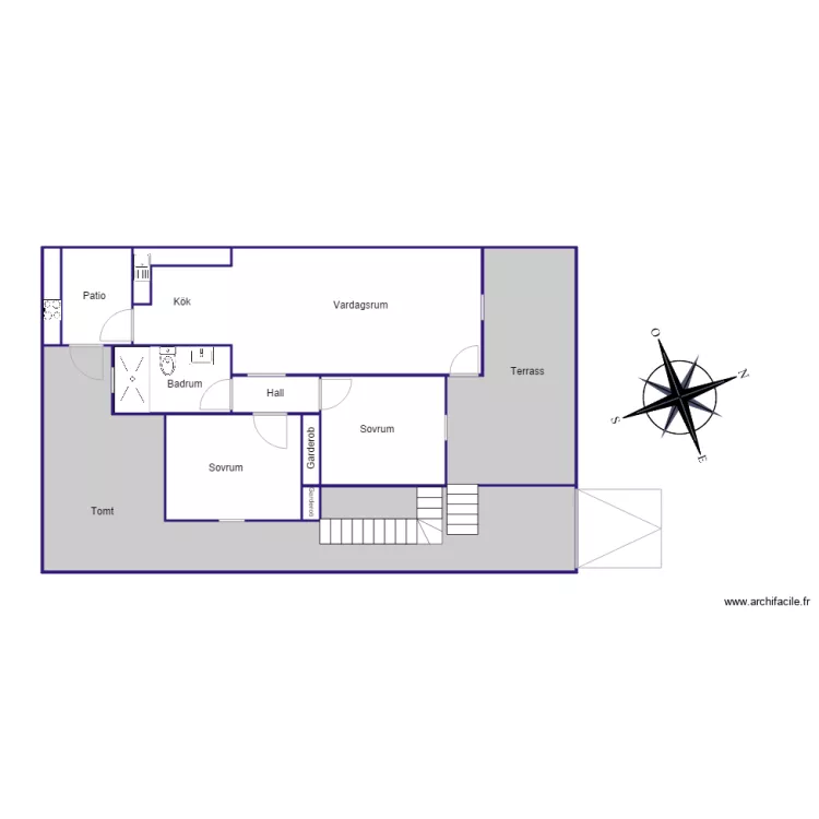 Planrtitning Don Sancho. Plan de 