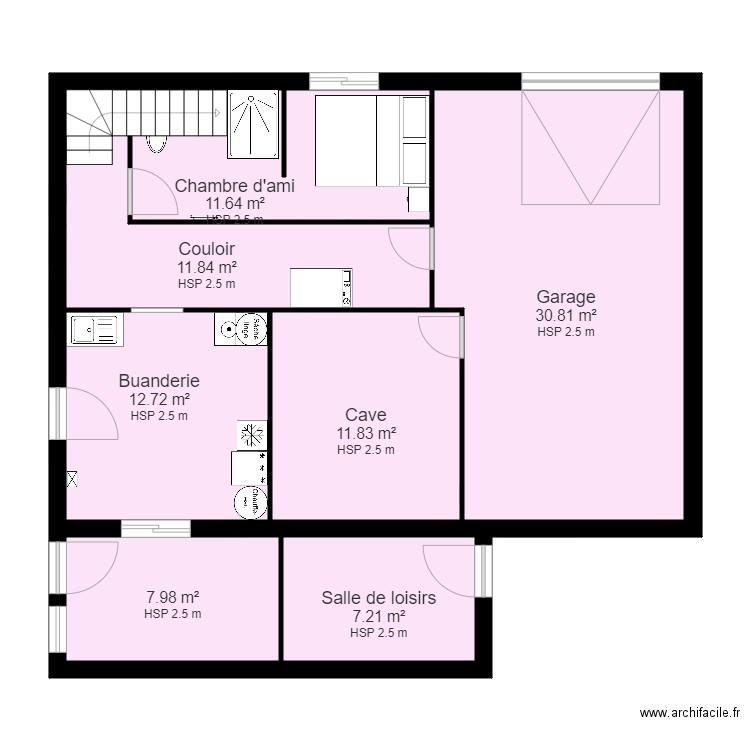 JEANDENANS Philippe Dole . Plan de 43 pièces et 475 m2