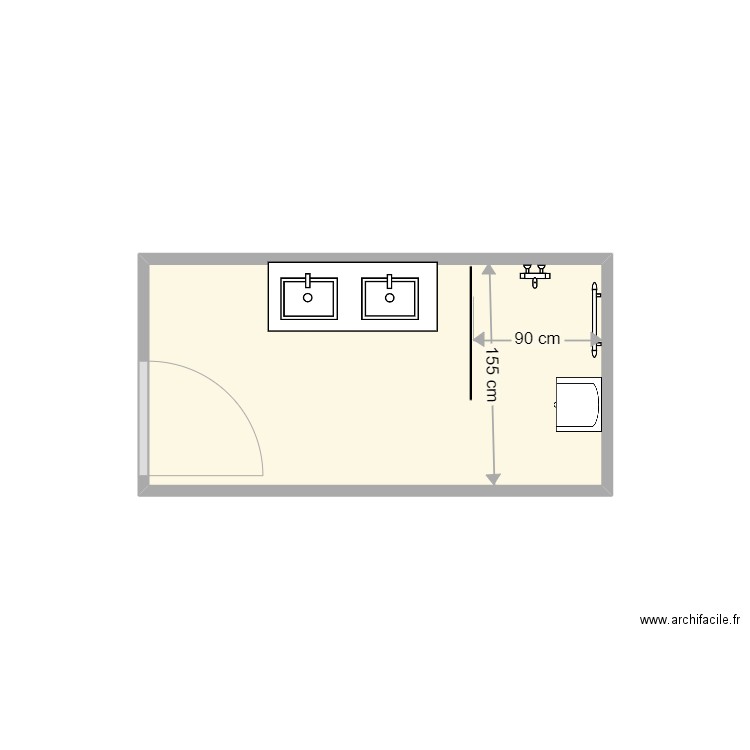 Liegeois SDB existant. Plan de 0 pièce et 0 m2