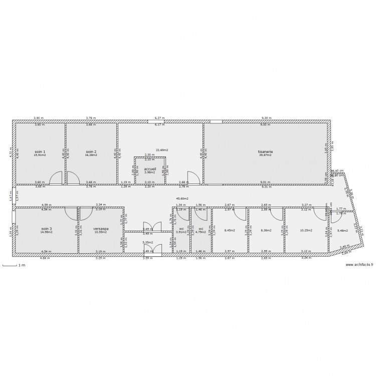 new spa salles de soins  (eau au nord). Plan de 0 pièce et 0 m2