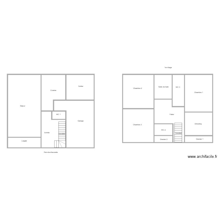 pinsons charle. Plan de 0 pièce et 0 m2