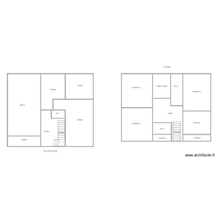 pinsons charle. Plan de 