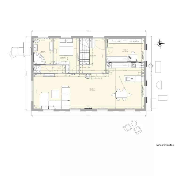 plan grand fenetre. Plan de 