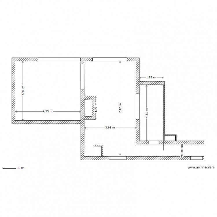 de cacqueray rdch 1/03/2012. Plan de 0 pièce et 0 m2