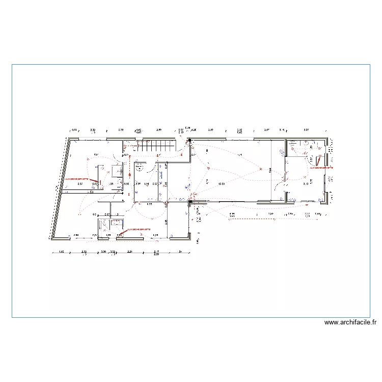 Dupin instal elec s&egrave;che serviette. Plan de 