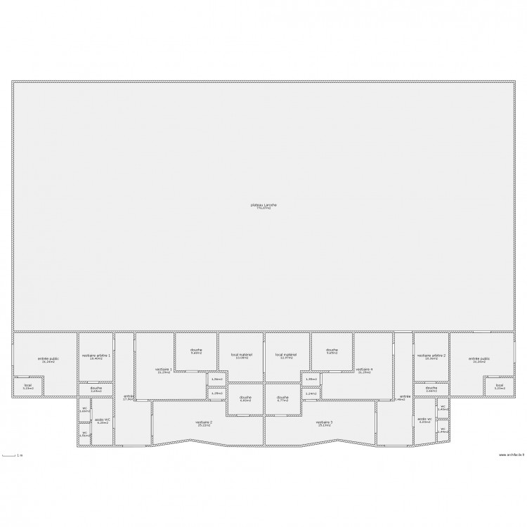 gymnase Pierre Laroche. Plan de 0 pièce et 0 m2