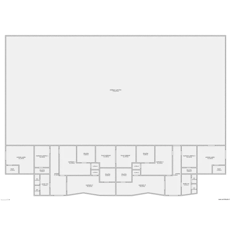 gymnase Pierre Laroche. Plan de gymnase Pierre Laroche. Plan de