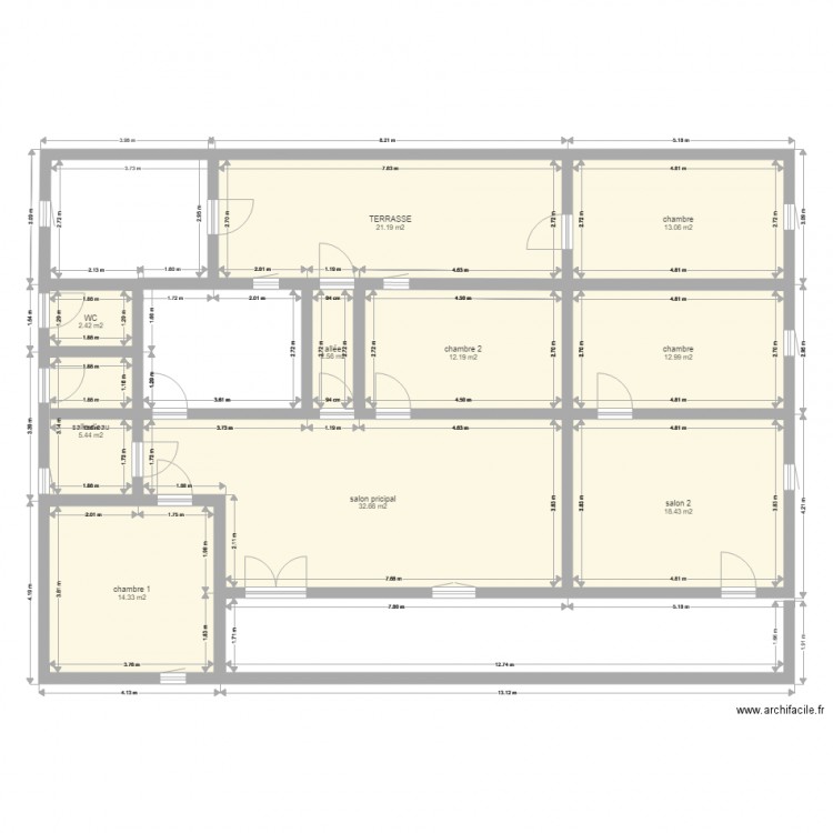 villa au village. Plan de 0 pièce et 0 m2