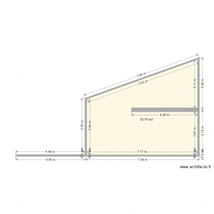 plan coupe avant travaux . Plan de 0 pièce et 0 m2