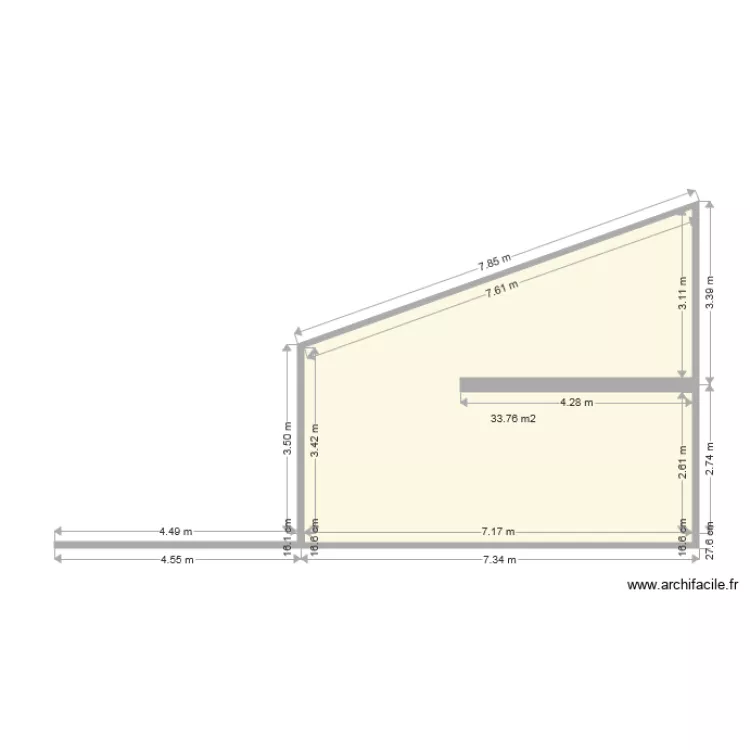 plan coupe avant travaux . Plan de 