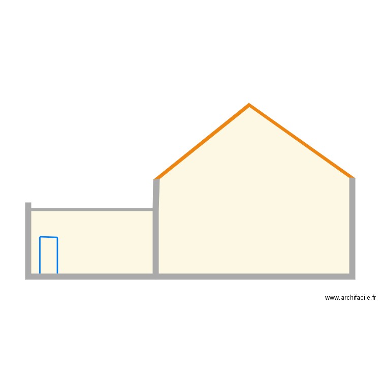 vue  de droite. Plan de 0 pièce et 0 m2