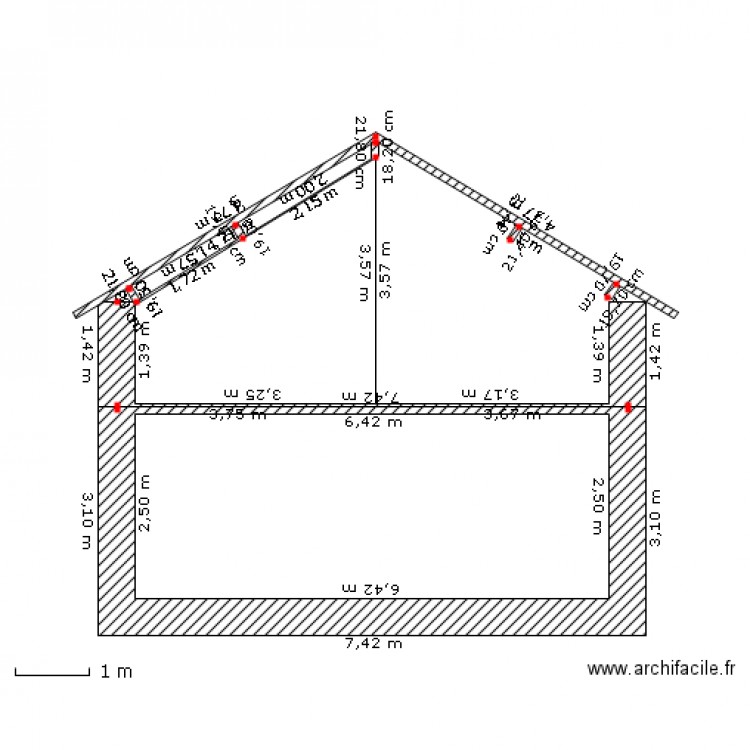 COUPES. Plan de 0 pièce et 0 m2