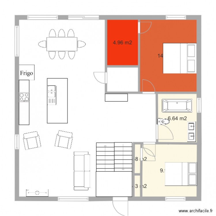 Maison 36x36. Plan de 0 pièce et 0 m2