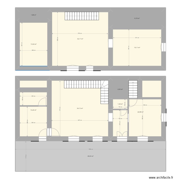 Roquevaire. Plan de 11 pièces et 199 m2