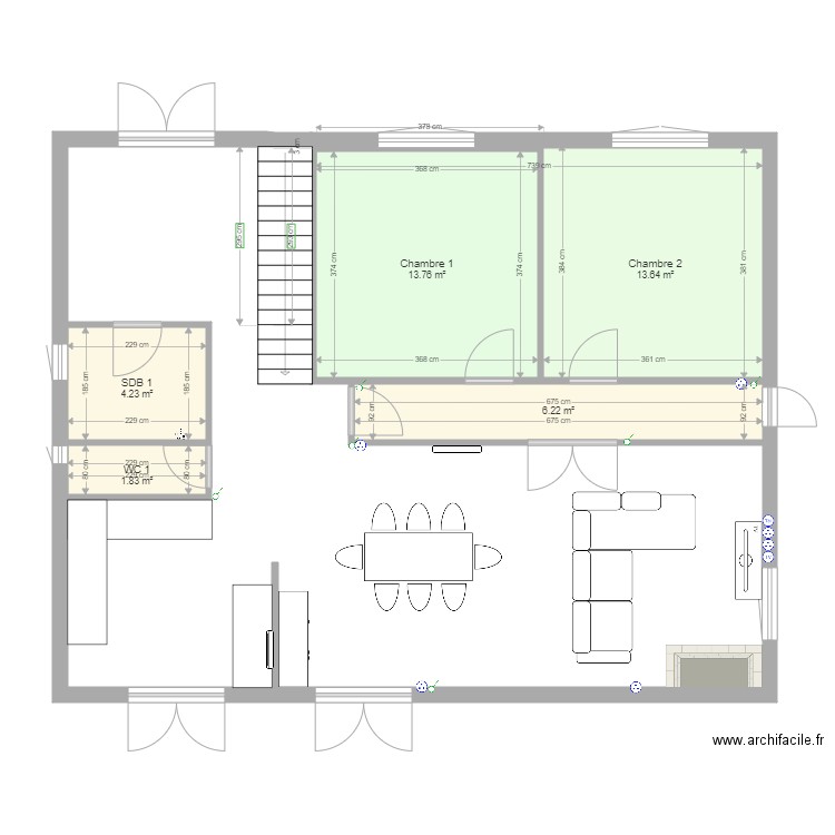 Actuel charlet salon. Plan de 0 pièce et 0 m2