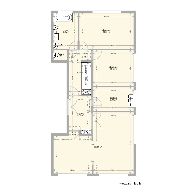 Appart Croissy. Plan de 0 pièce et 0 m2