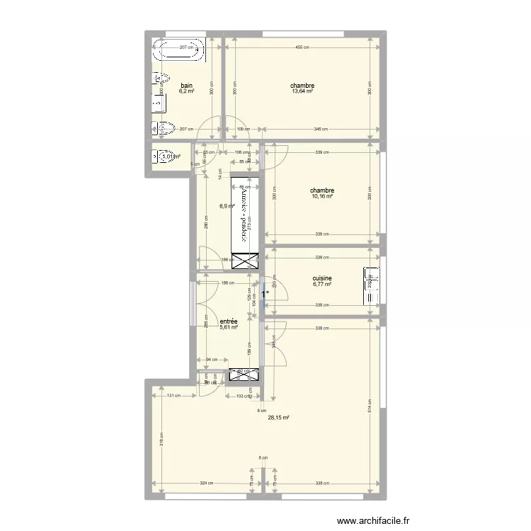 Appart Croissy. Plan de 