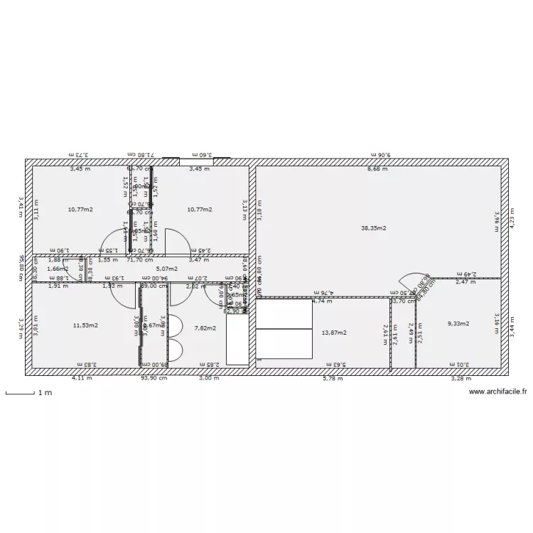 Maison. Plan de 