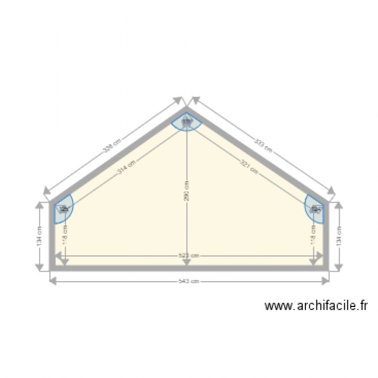 Coupe chambre Vincent. Plan de 0 pièce et 0 m2