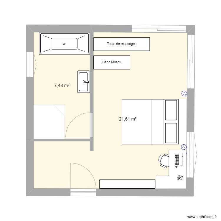 Suite parentale. Plan de 0 pièce et 0 m2