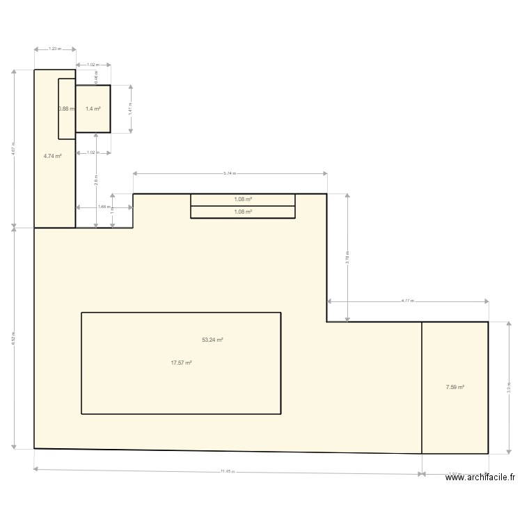 Daniel Corneilla la riviere. Plan de 0 pièce et 0 m2