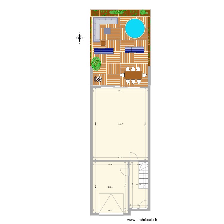 maison et jardin v1 sans stockage. Plan de 0 pièce et 0 m2