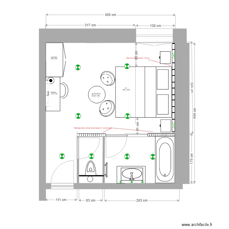 RDC     CHAMBRE 15. Plan de 0 pièce et 0 m2